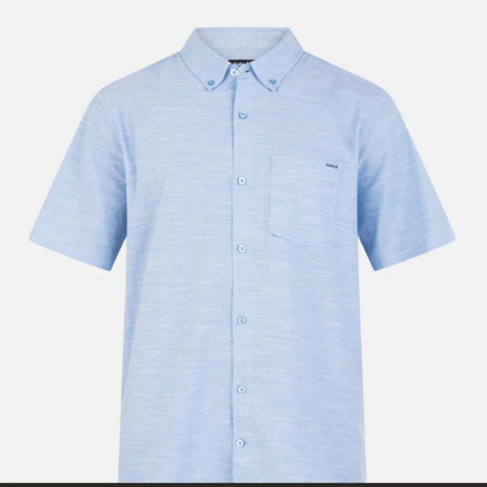 Hurley One And Only Stretch Short Sleeve Shirt Small